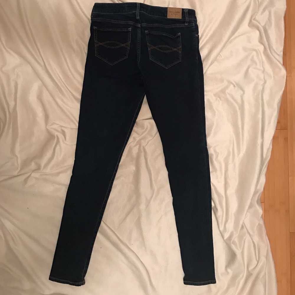 Abercrombie & Fitch Super Skinny Jeans Dark Blue - Picture 2 of 5