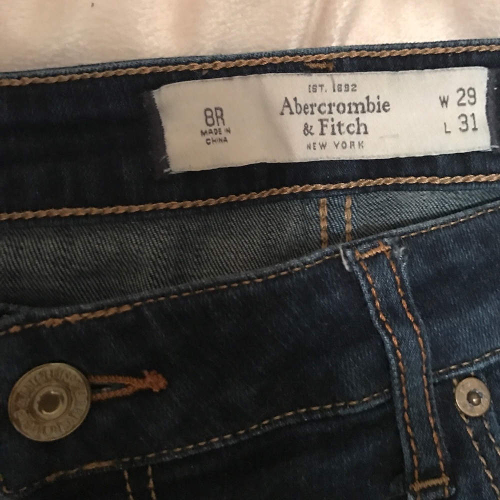 Abercrombie & Fitch Super Skinny Jeans Dark Blue - Picture 4 of 5