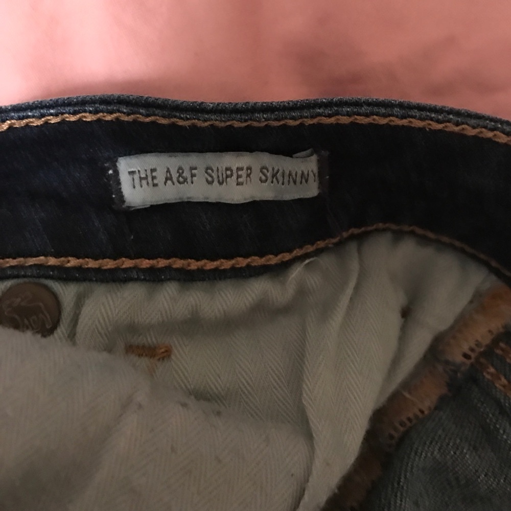 Abercrombie & Fitch Super Skinny Jeans Dark Blue - Picture 5 of 5