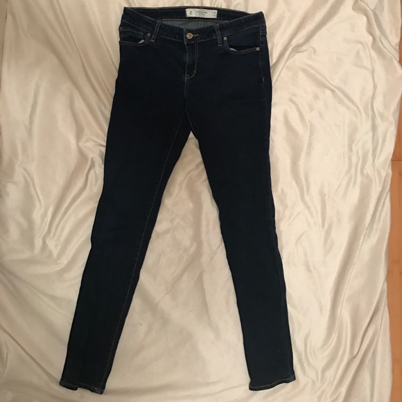 Abercrombie & Fitch Denim - Abercrombie & Fitch Super Skinny Jeans Dark Blue
