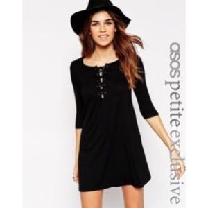 ASOS petite lace-up swing dress ✨