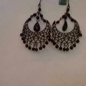 Black beaded Earing