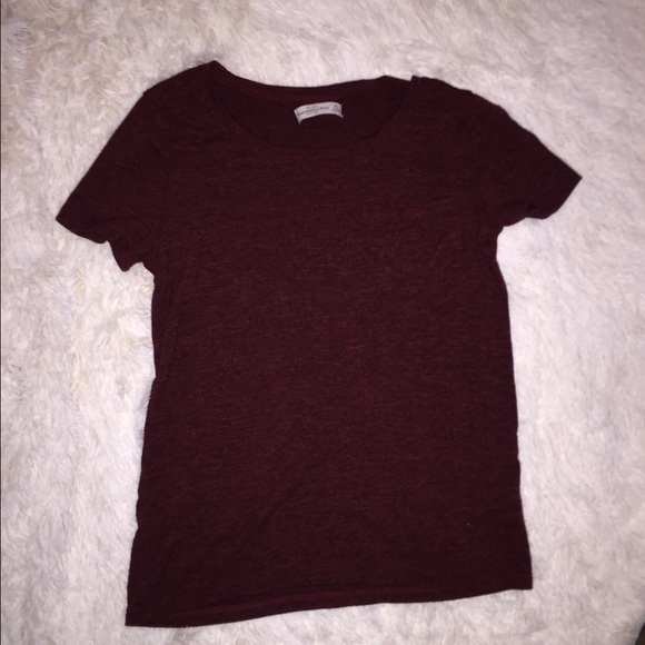 Abercrombie & Fitch burgundy shirt - Picture 1 of 3