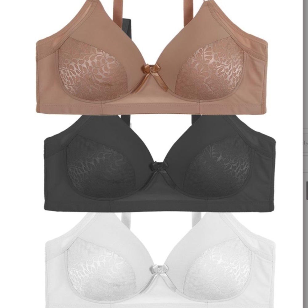 Lot of 3- Wireless Full Coverage Bras