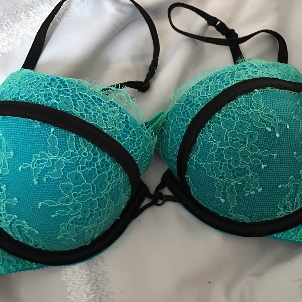 Teal Lace Bra