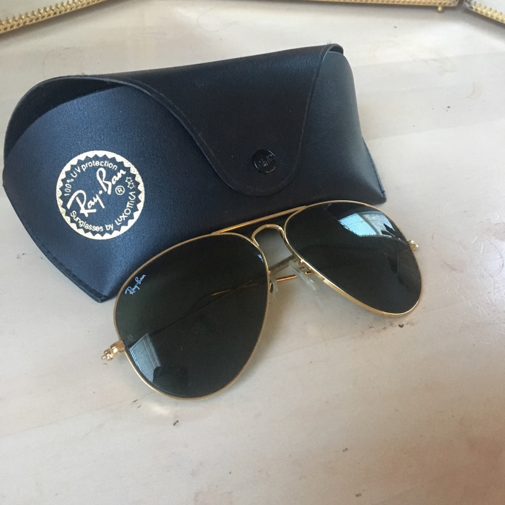 Vintage B&L RayBan USA Aviator Sunglasses