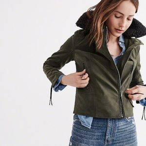 Flash Sale ⚡️A&F Faux Suede Biker Jacket
