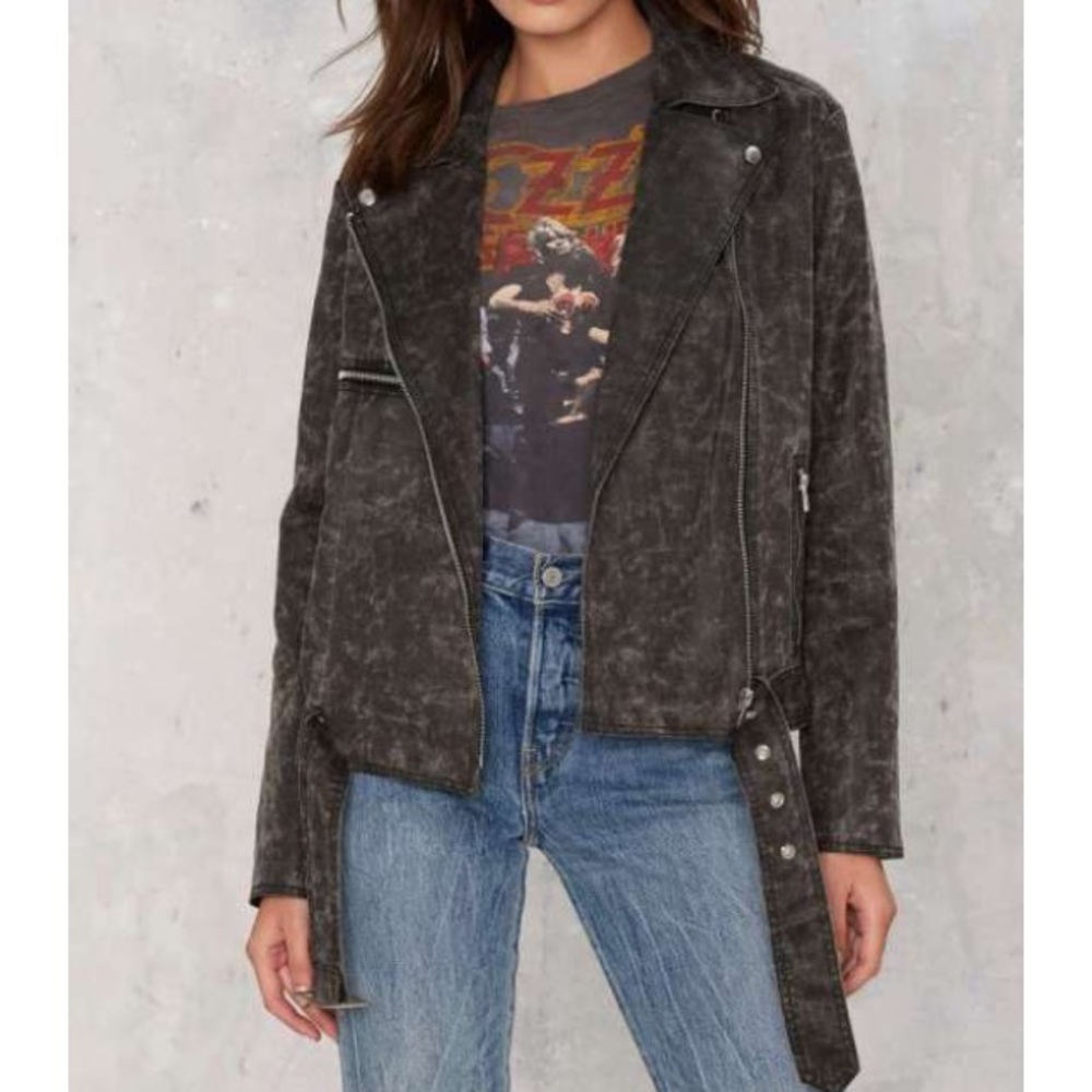 Moto Vegan Leather Jacket