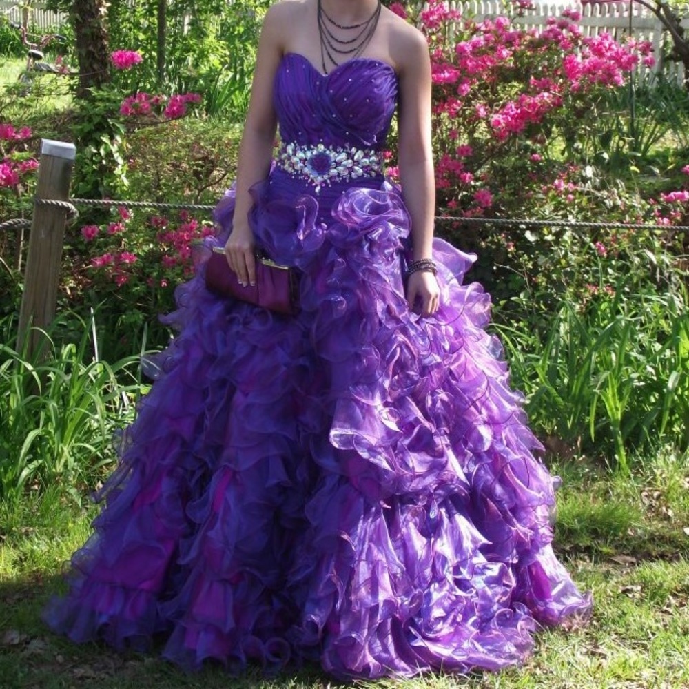 Irredescent prom dress