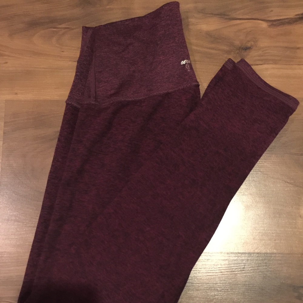 American Eagle Maroon/Burgundy Chill Leggings