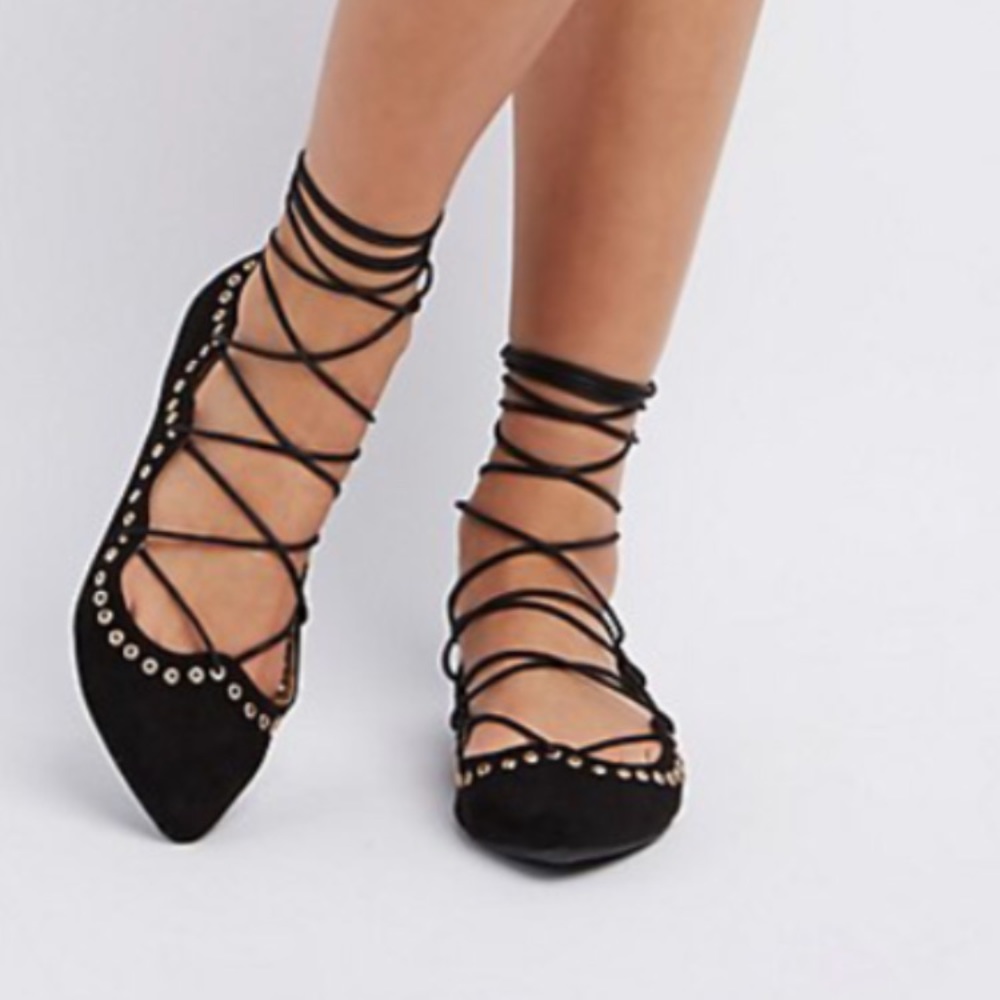 Lace Up Flats
