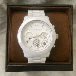 🎀MK white ceramic watch🎀