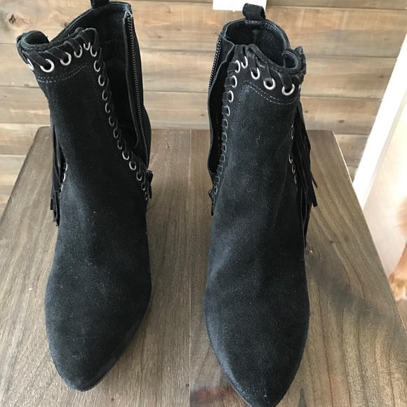 Matisse Fringe Booties Black - Picture 2 of 3