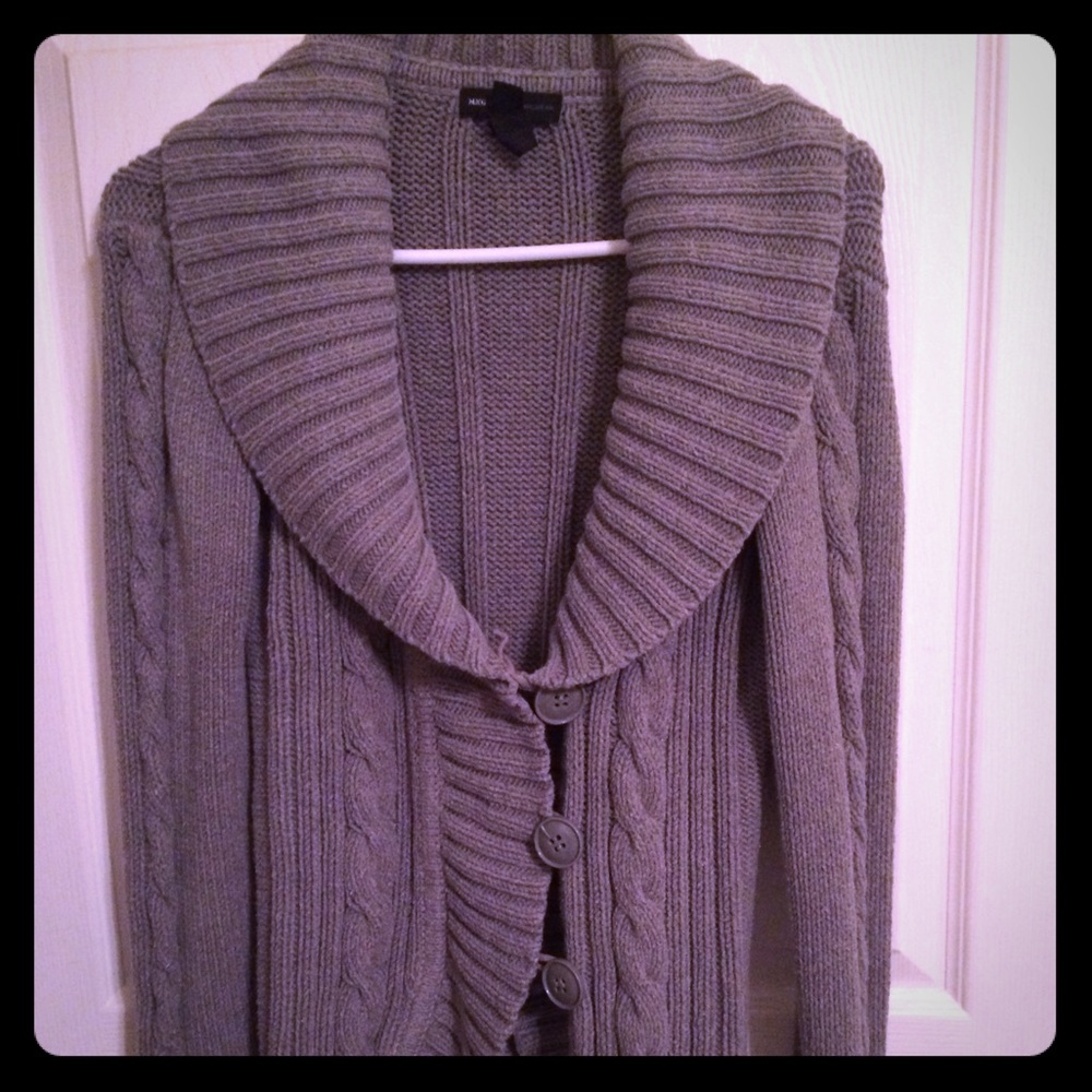  MNG Mango Gray Sweater - Like New -Size M