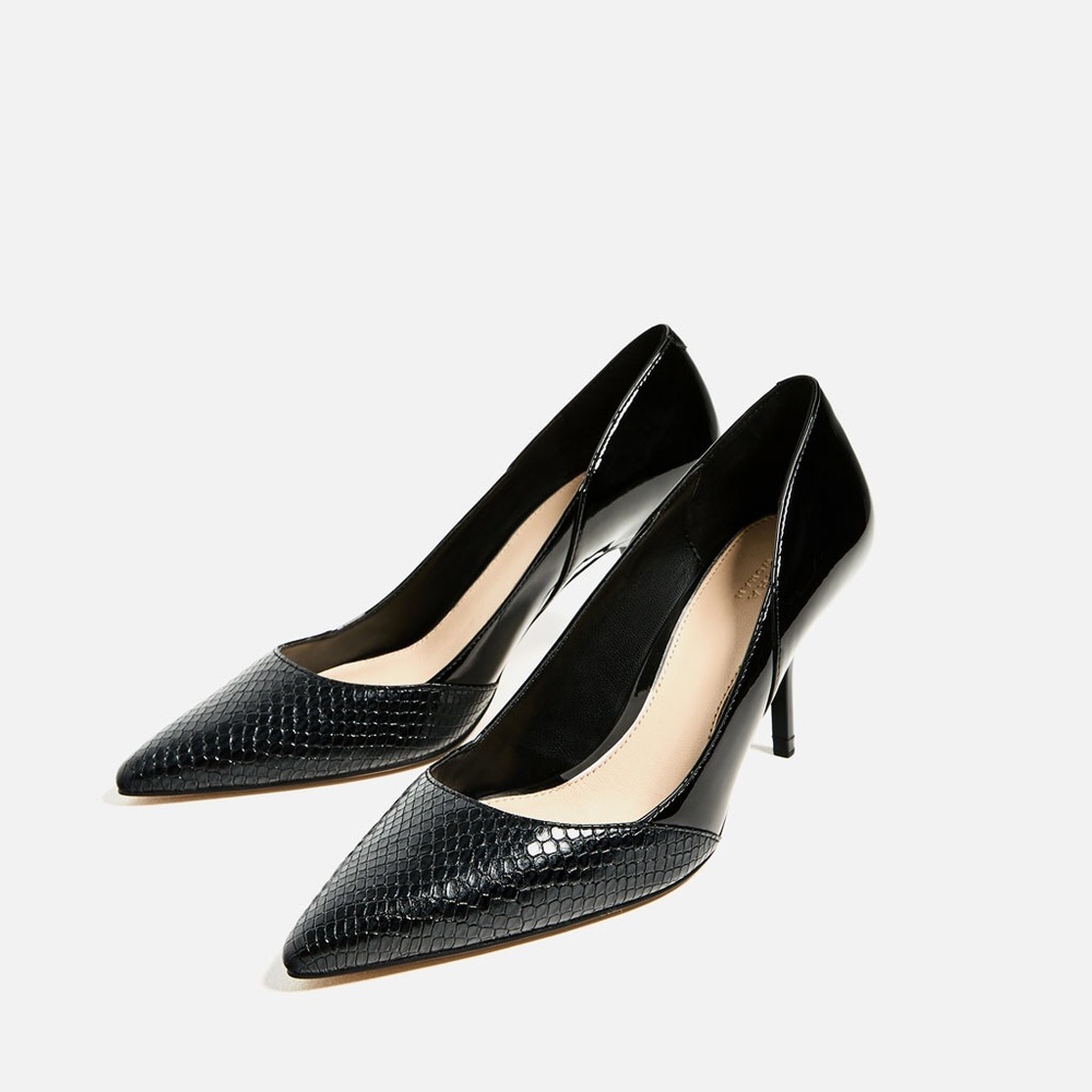 Zara contrast heels ✨