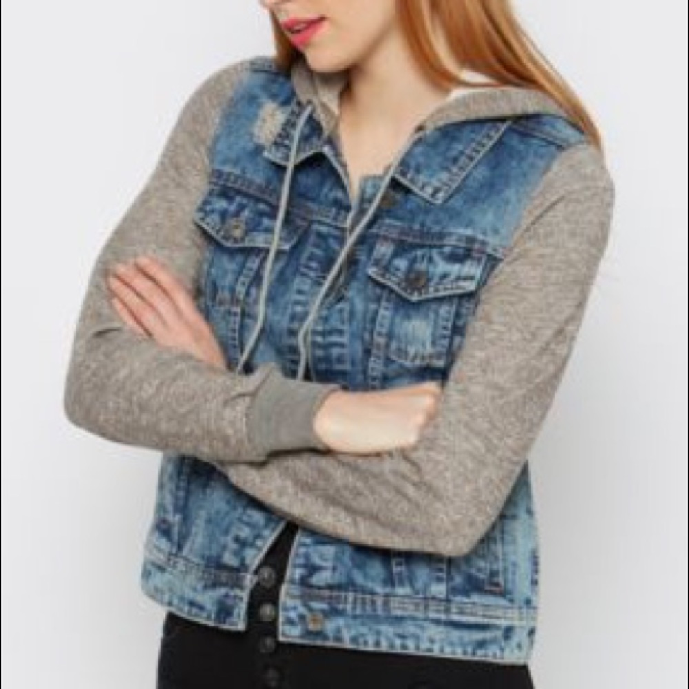 Hooded Denim Jacket