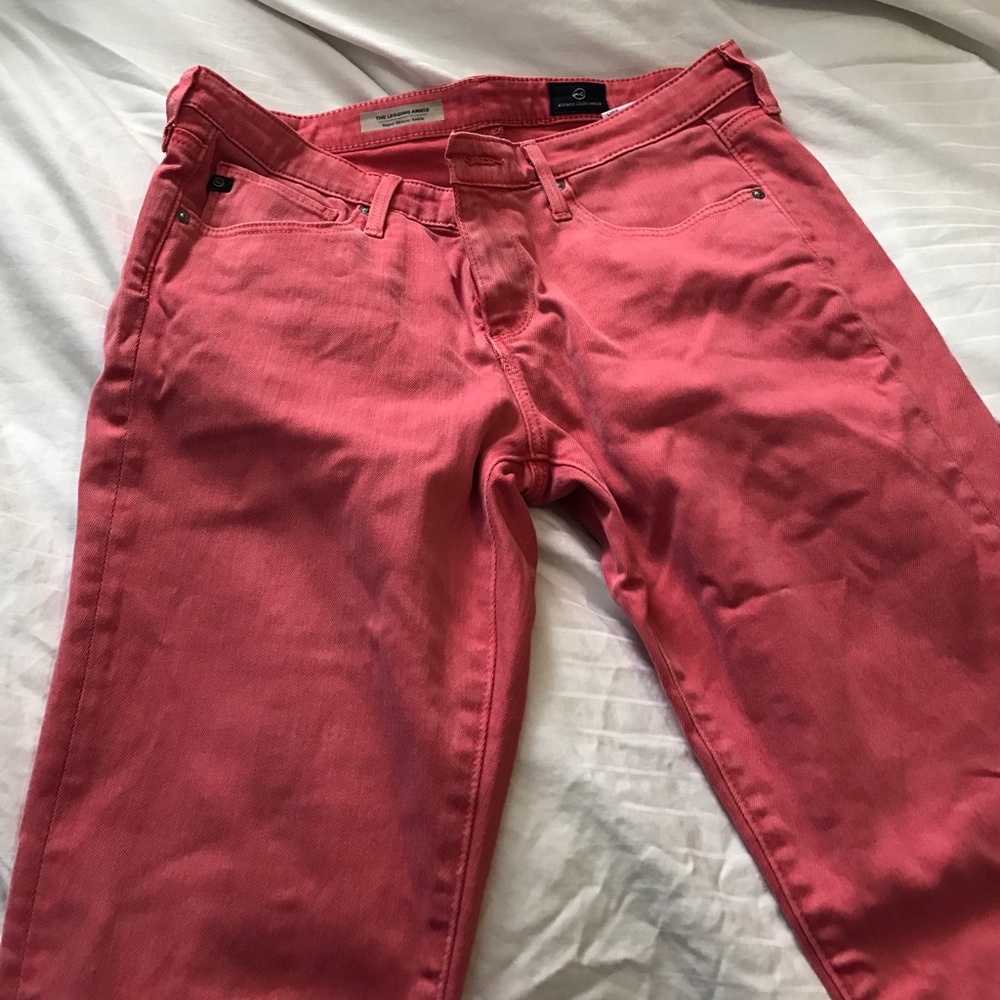 Pink skinny jeans
