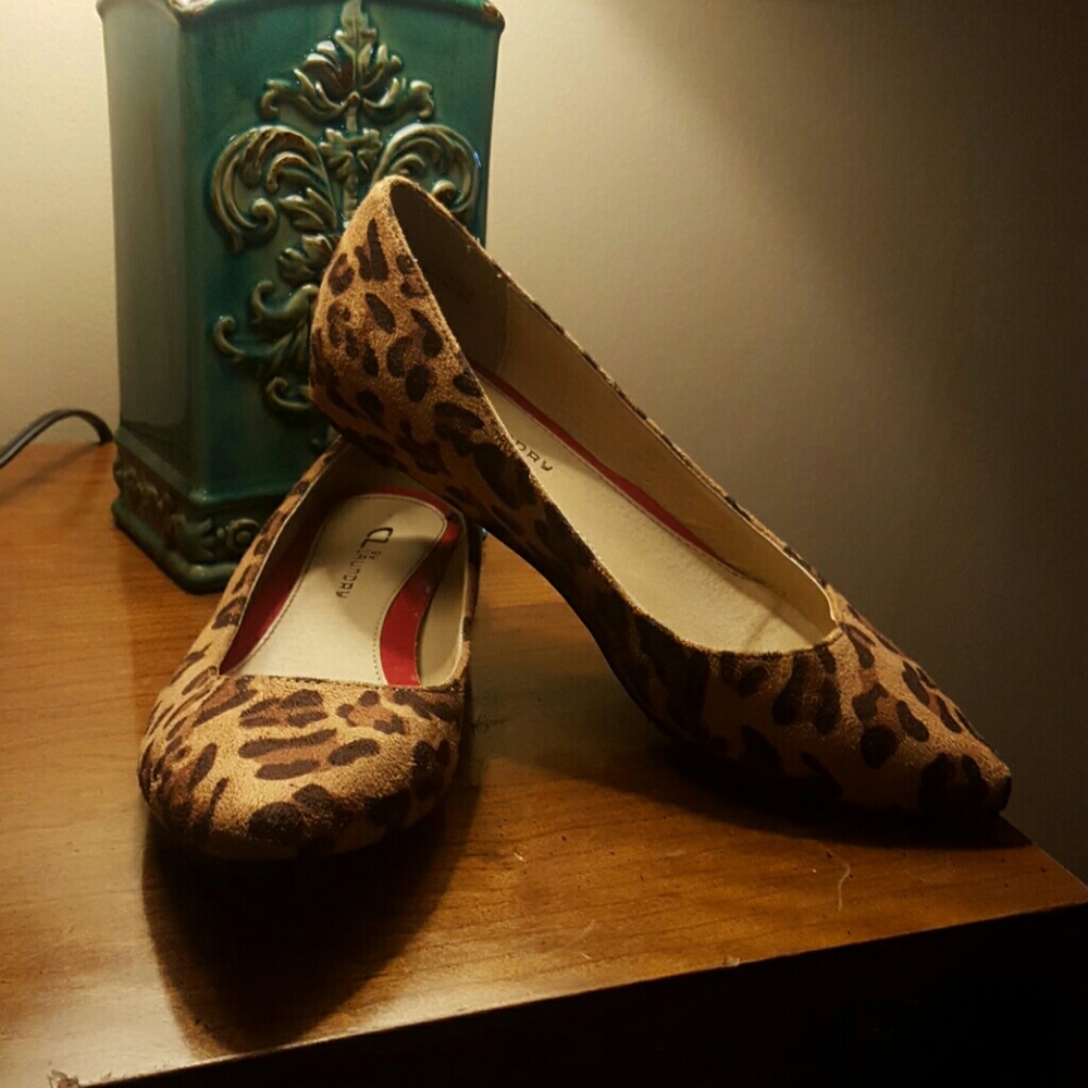 Animal print flats