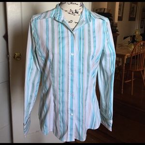 NY&CO striped button down shirt