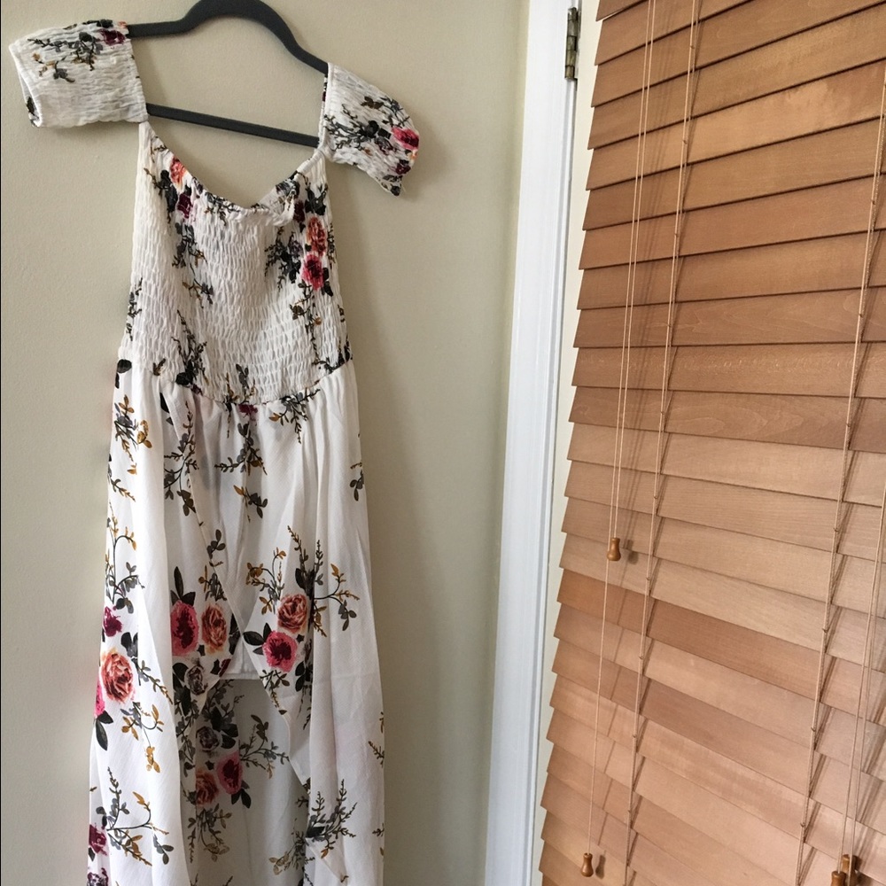 Katana Ivory Floral Off The Shoulder Maxi Dress - Picture 7 of 8