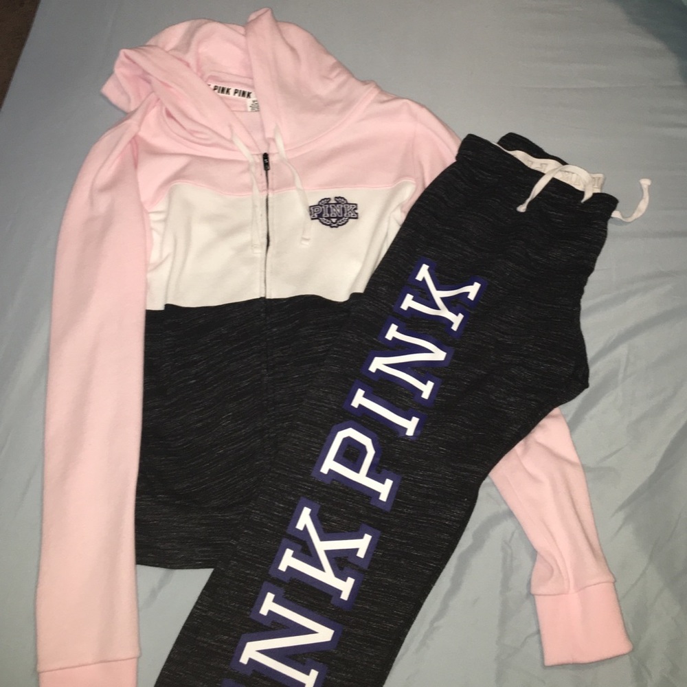 Pink sweatsuit vs