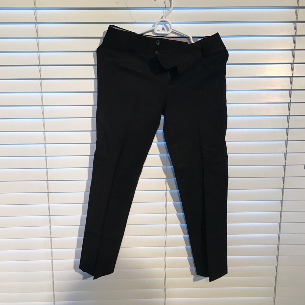Banana Republic The Sloan Fit Stretch Black Slacks