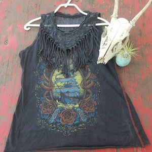 Affliction fringe tank
