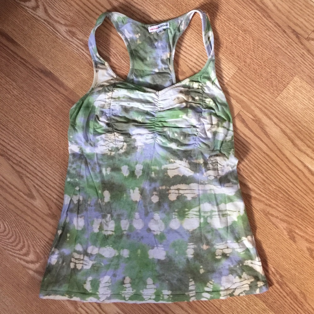 Tie dye workout top