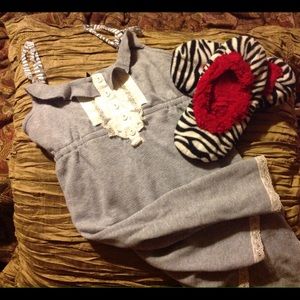 Kensie nightgown medium & zebra slippers