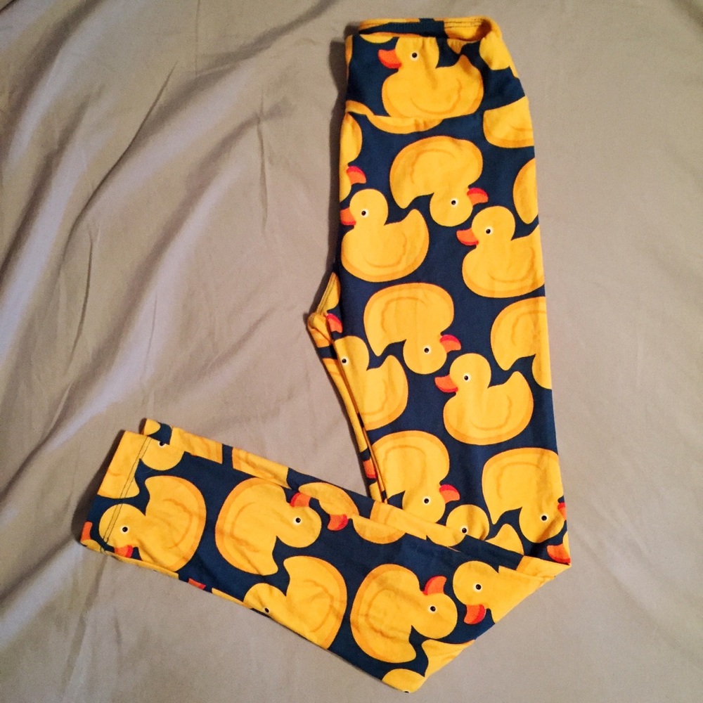 Lularoe OS Rubber Duck Leggings