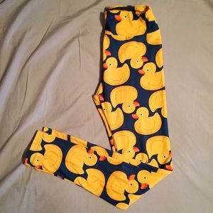 Lularoe OS Rubber Duck Leggings