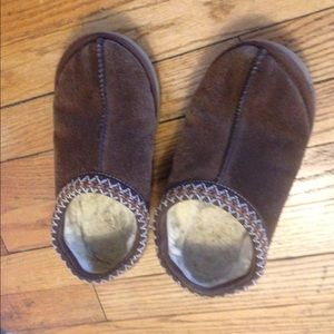 Brown slip on uggs