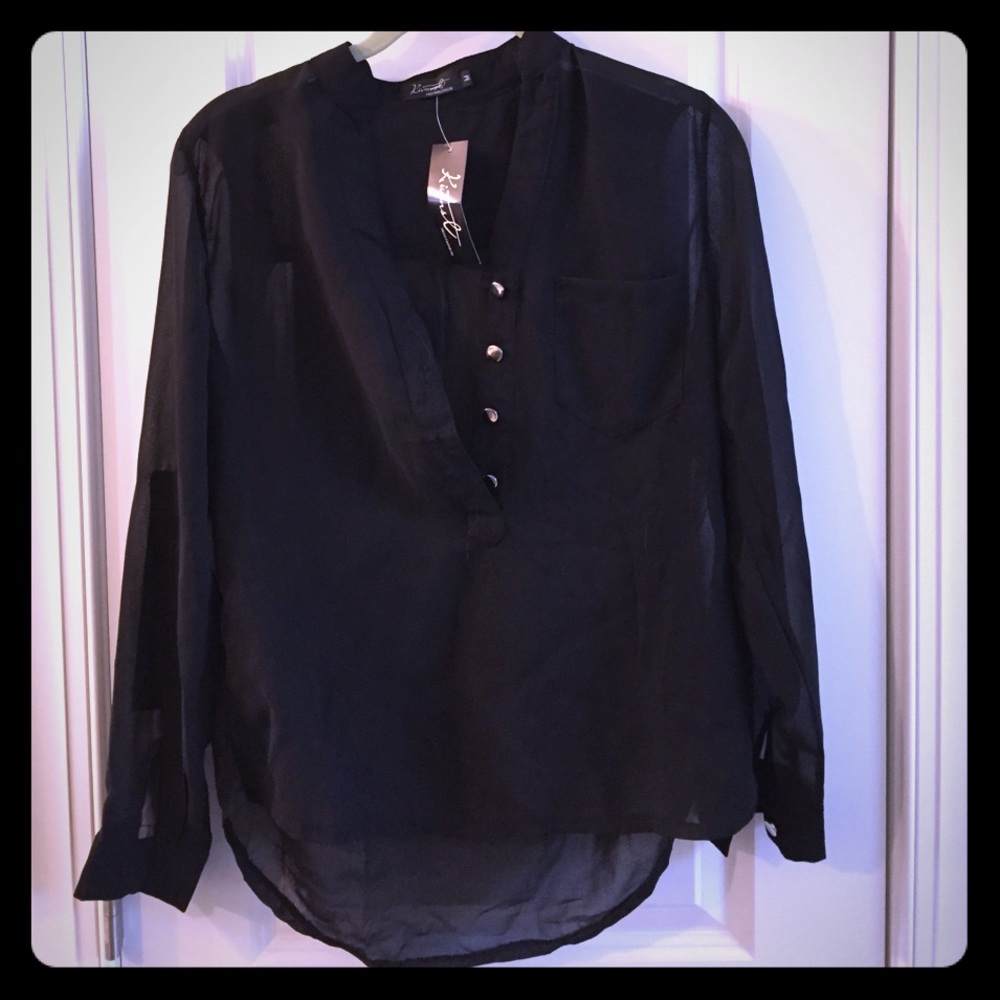 Kivenst High Fashion Black blouse