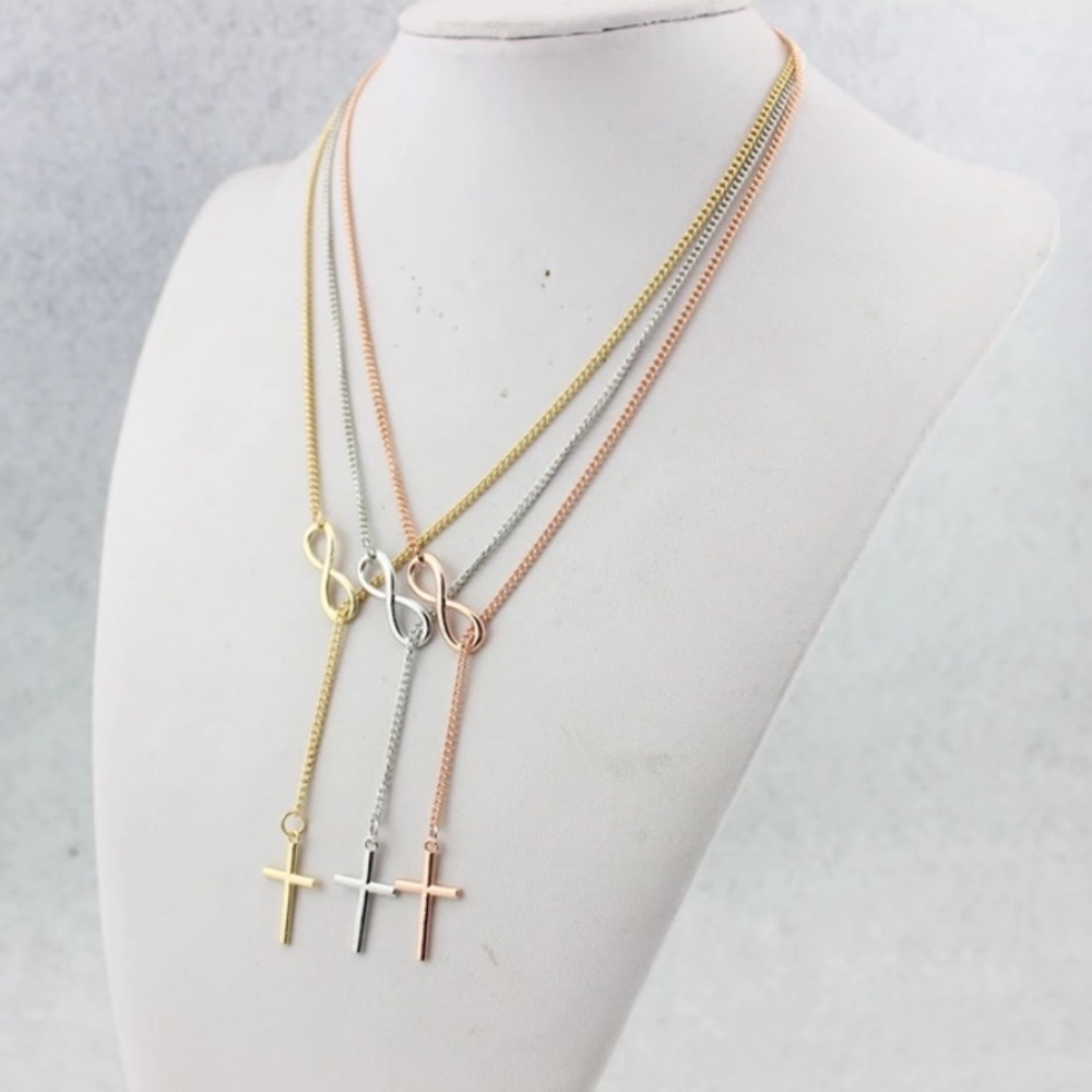 Infinity Cross Necklace