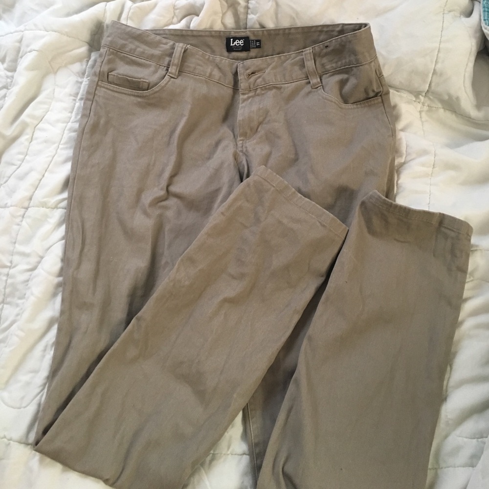 Lee uniform khaki jeans
