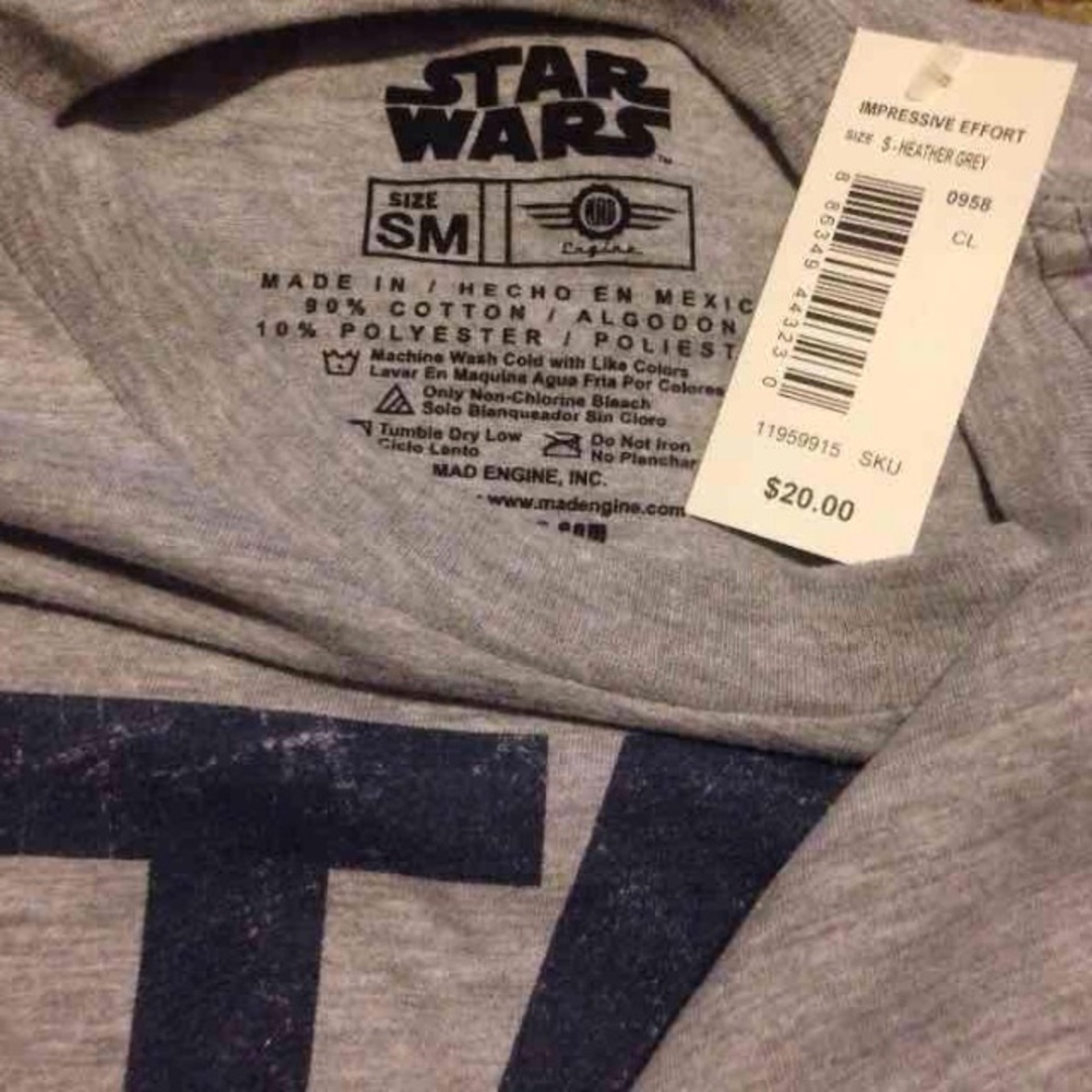 Star Wars T Shirt BNWT Men's T Shirt Small Medium