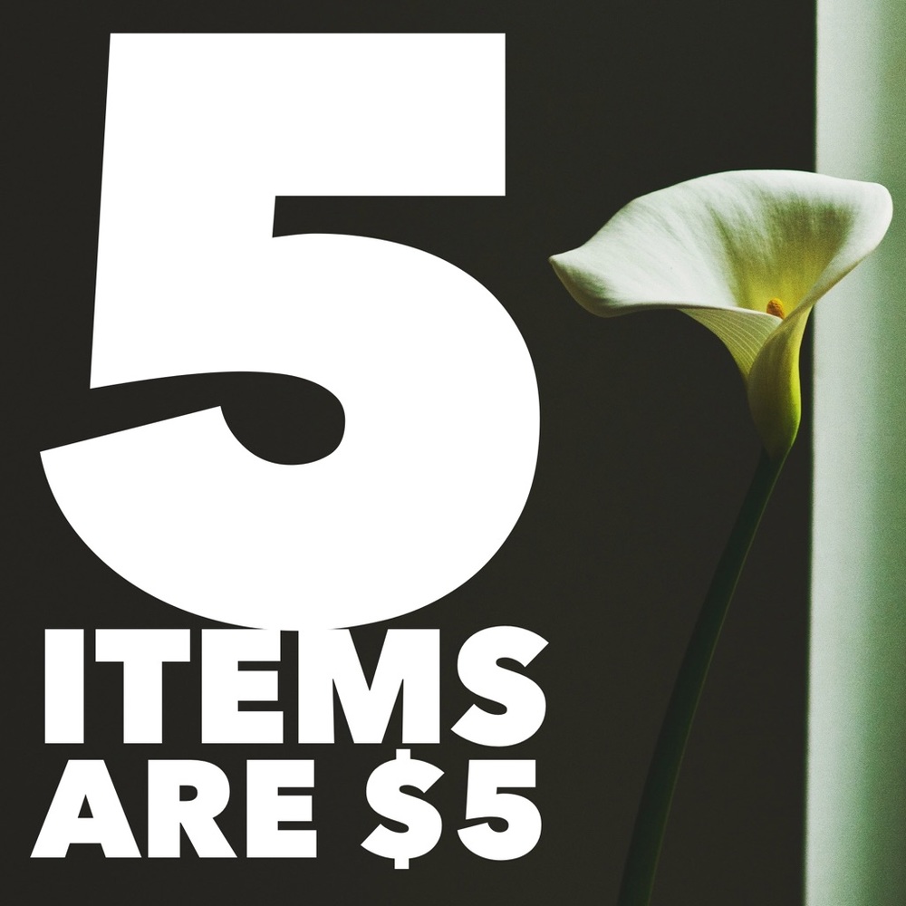 5 items are $5