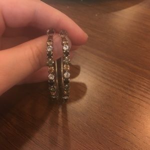 Sorrelli Sterling Silver Hoop Earrings