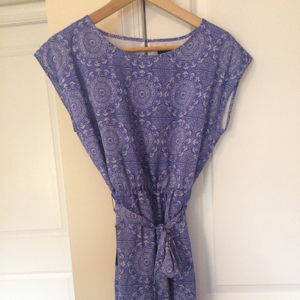 NWT Beautiful Blue & White The Limited Dress