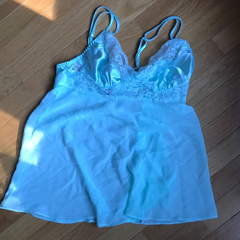 Lace and silk nightie