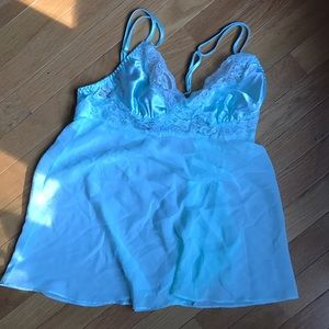 Lace and silk nightie