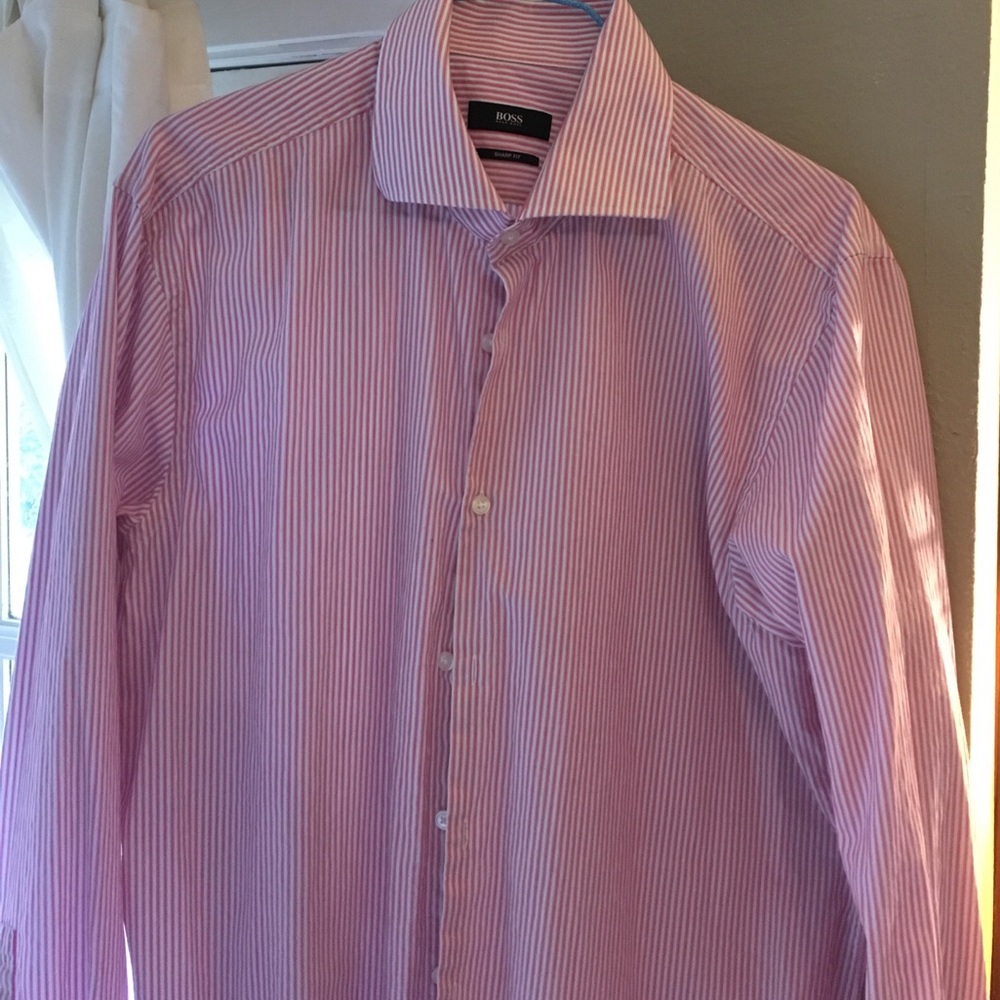 Hugo Boss Large Slim Fit Dress Shirt