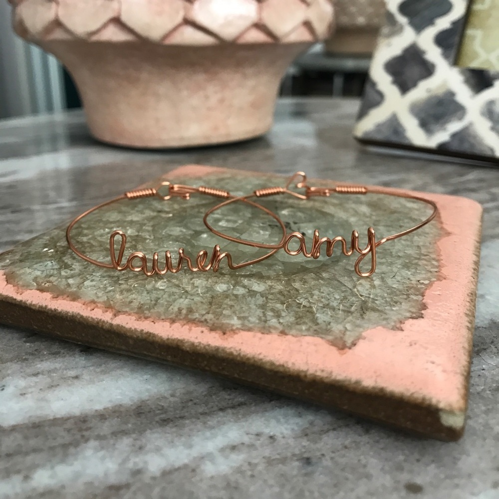 Personalized Wire Bracelet