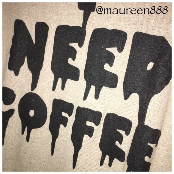 FLASH SALE! Wildfox® I NEED COFFEE Gypsy Hoodie - Picture 2 of 2