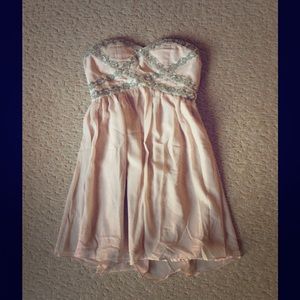 Pale Pink Empire Waist Dress