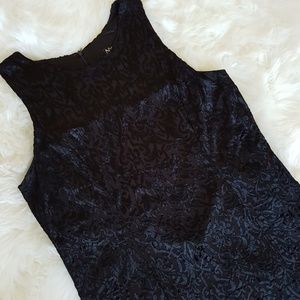 New York & Company Black Velvet Dress size 14