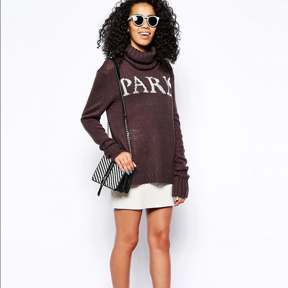 Wild fox Seattle Paris turtleneck sweater top - Picture 4 of 8