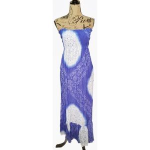 COOLCHANGE Purple Ombré Tie-Dye Pull On Maxi Dress COOLCHANGE Purple Ombré Tie-Dye Pull On Maxi Dress