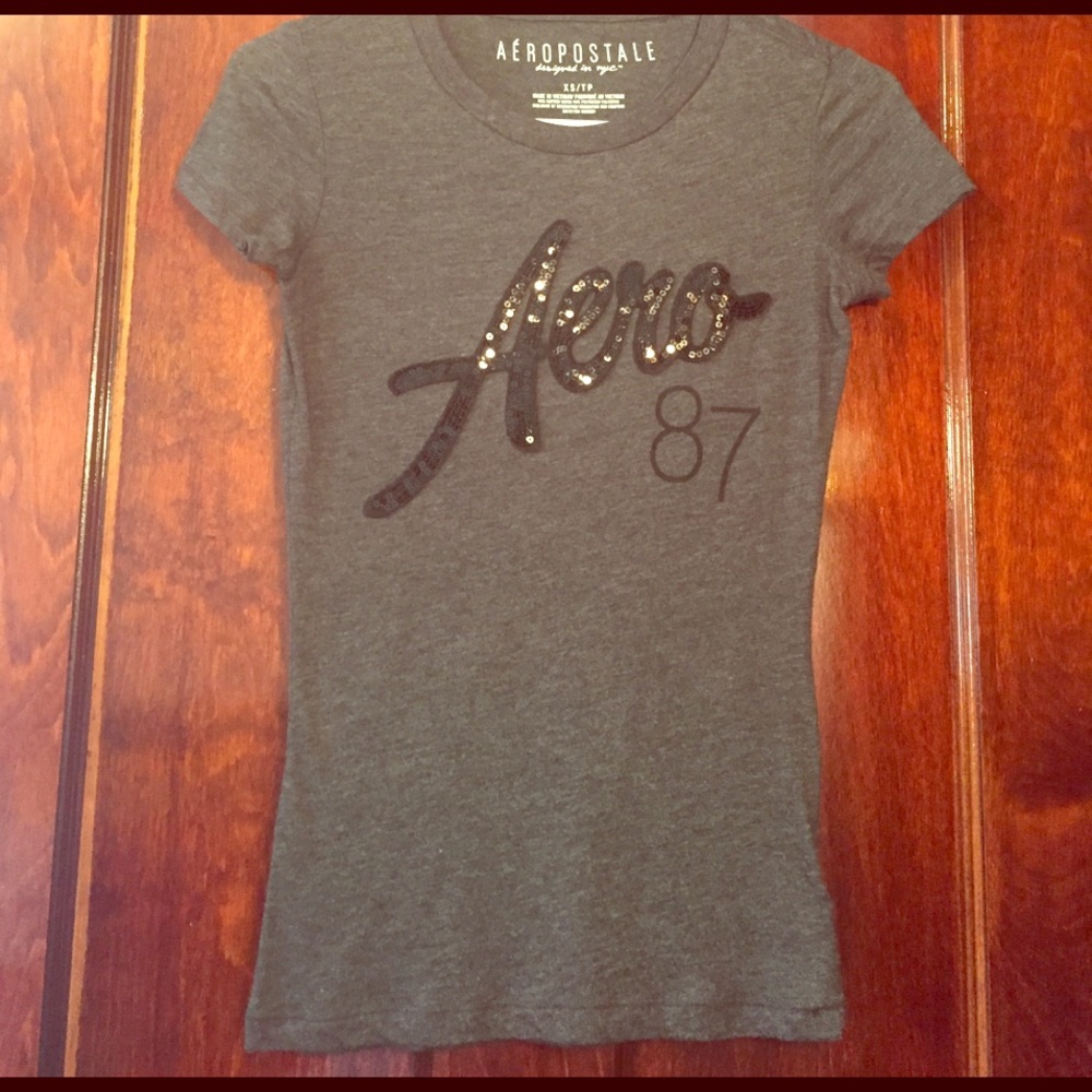 Aeropostale Logo Fitted Tee