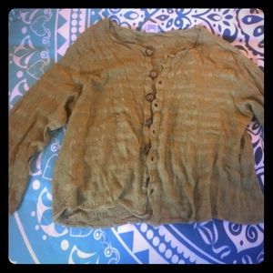 sale! Crinkly CP Shades button up top